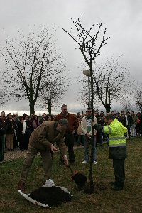 Un arbol perpetuar la memoria de la alumna Africa Lara