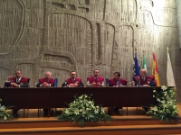 Autoridades durante la celebracin del acto