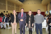 De izquierda a derecha, Rosa Gallardo, Ricardo Domnguez, Julieta Mrida y Alfonso Garca-Ferrer, en la inauguracin del Mster.