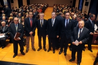 De  izquierda a derecha, Joaqun Criado, Jos Antonio Nieto, Jos Pea, Benito Valds, Jos Carlos Gmez Villamandos y Aniceto Lpez