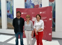 De izquierda a derecha, Pablo Rabasco, Marisa Ruz y M ngeles Hermosilla