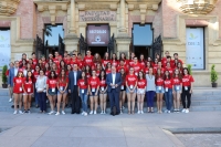 Todos los participantes del Campus en el Rectorado de la Universidad de Crdoba.